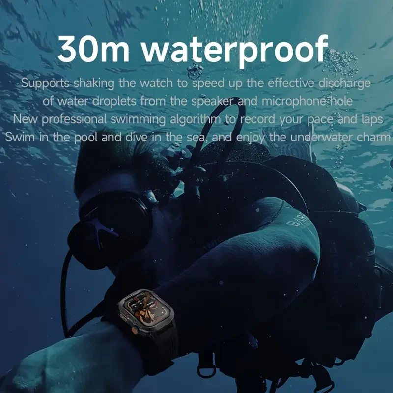 남성 여성을위한 Wonlex GPS 스마트 시계 군용 Amoled 손전등 IP68 방수 야외 스포츠 나침반 Smartwatch 스마트 밴드