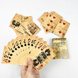 60x90mm Vintage korsan kral iskambil kartları için köprü güverte Poker kurulu oyunu Poker kartları parti