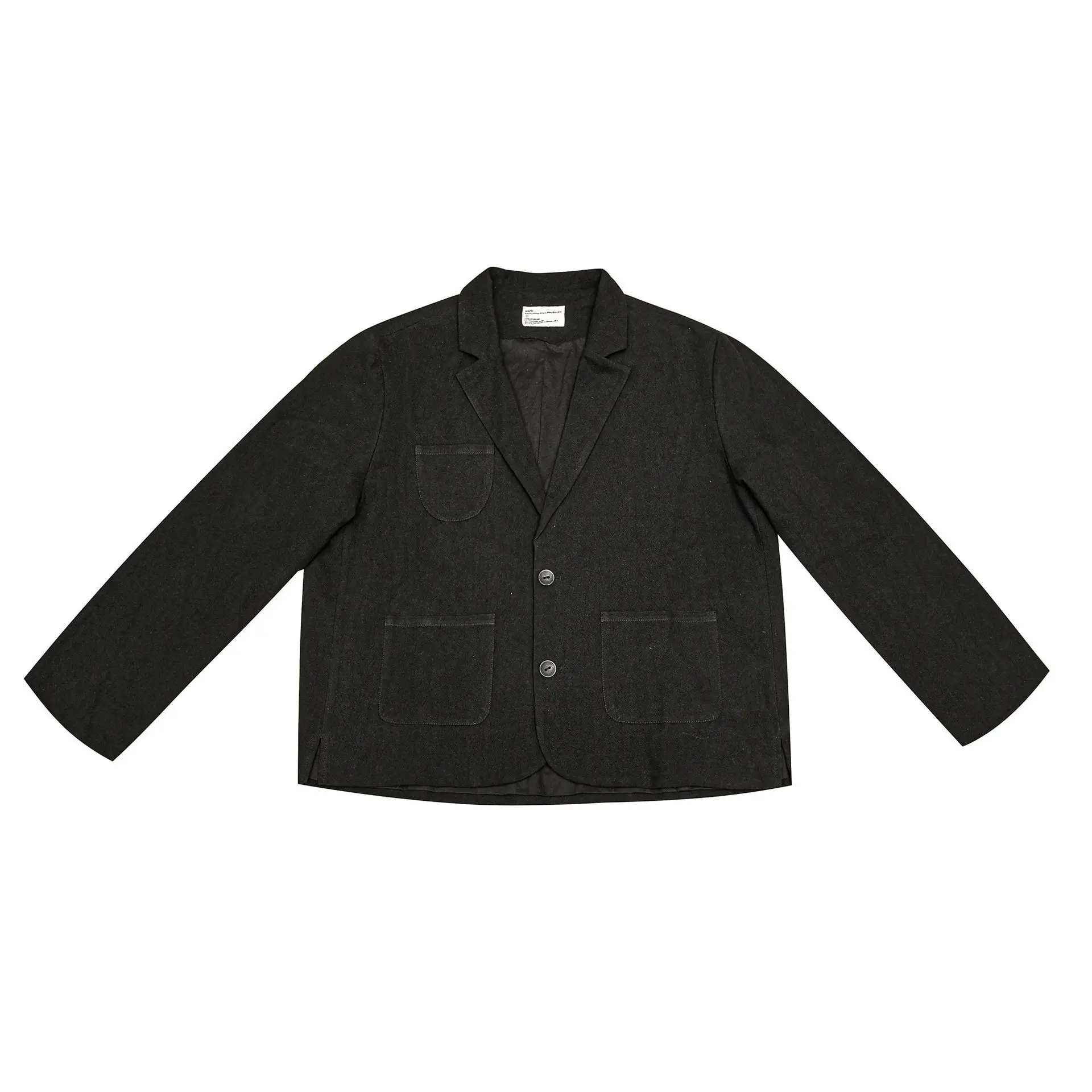 

Spring Autumn New Japanese Retro Blazer - Men's Loose Cotton Linen Casual Unstructured Suit Coat