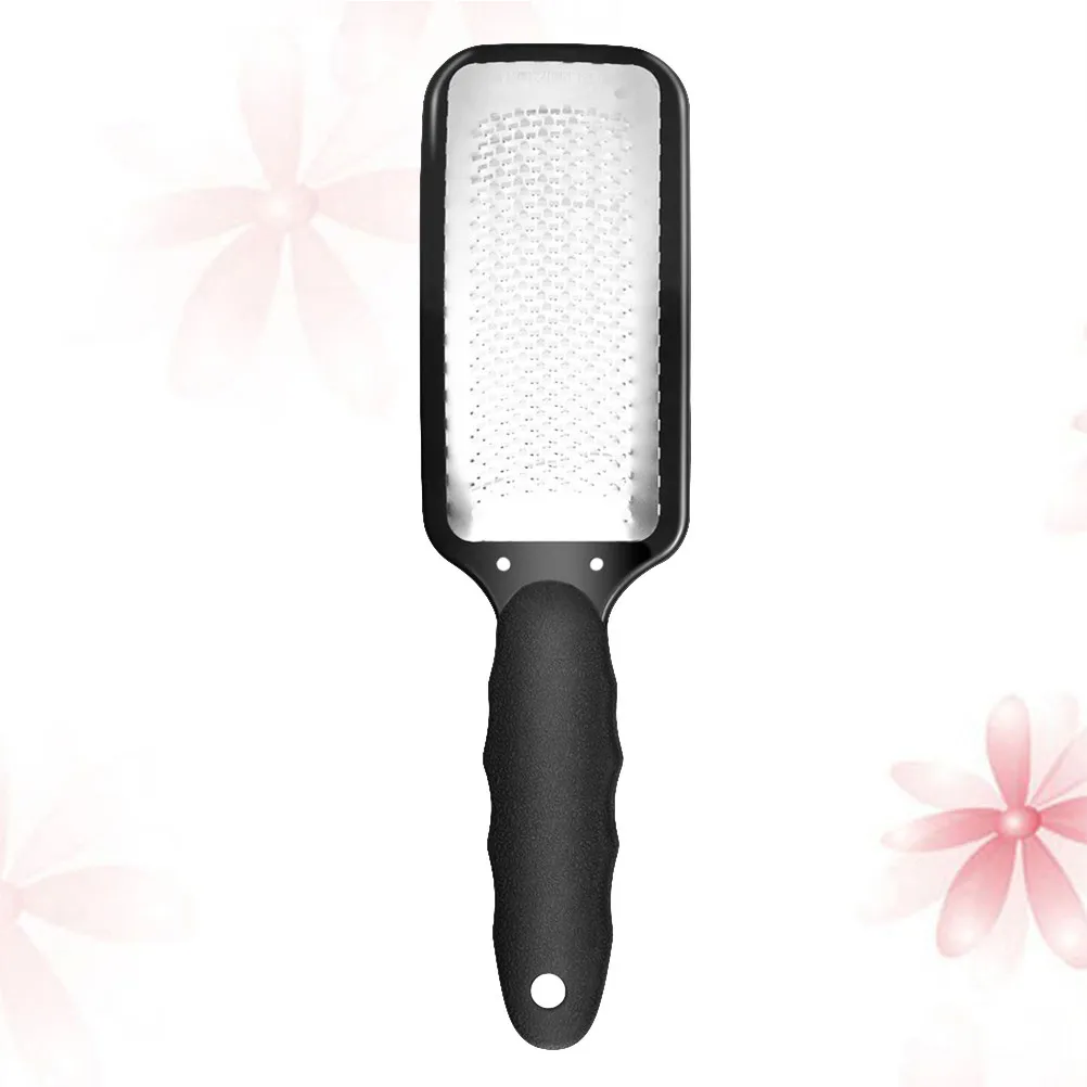 

Foot File Black Stainless Steel Professional Exfoliating Scrub File Foot Callus Remover Pedicure Dead Skin Remover Durable