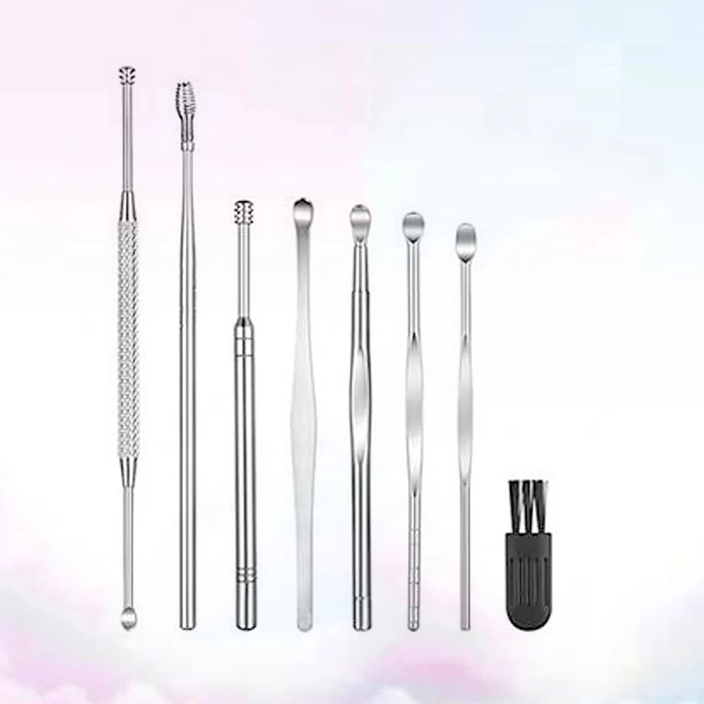 

8pcs Stainless Steel Ear Wax Remover Ear Cleaner Set for Individual earwax removal earwax remover