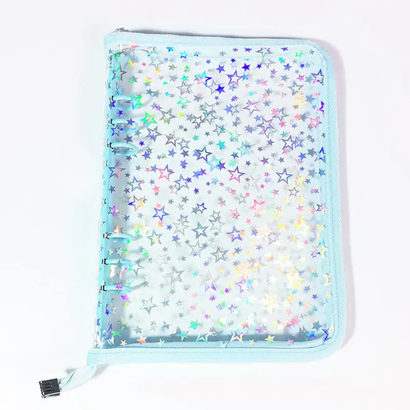 A5 Ster Rits Bindmiddel Fotokaarten Meisje Ins DIY Journal Dagboek Transparant Kpop Idol Kaart Fotoalbum Verzamel Boek Briefpapier