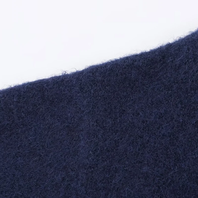 Otoño Turn-down Collar manga corta Tops tejidos mujeres botones decoración contraste Tops mujer ropa Casual 2025 nuevo