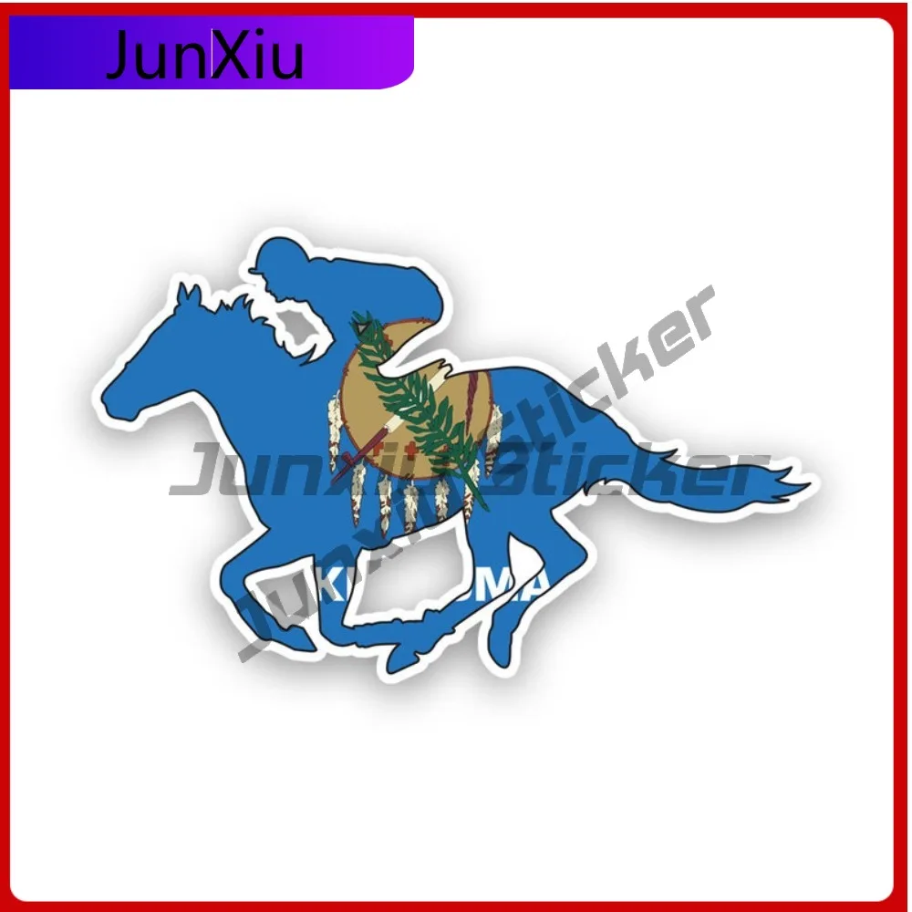 

Oklahoma Ok Horse Scratch Resistant Weather Resistant Anime Style For Car Body Car Window Rear Windshield Easy Apply Removable