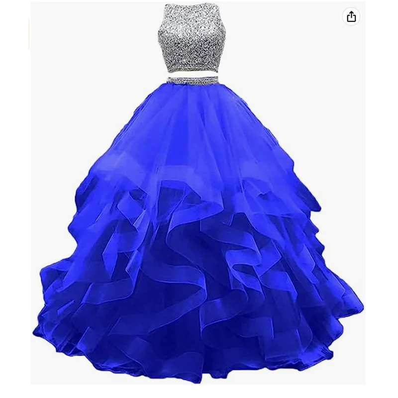 Vestidos brillantes sin mangas para quinceañera, elegantes vestidos de noche con cuello redondo para graduación, múltiples colores disponibles, talla grande, hechos a medida