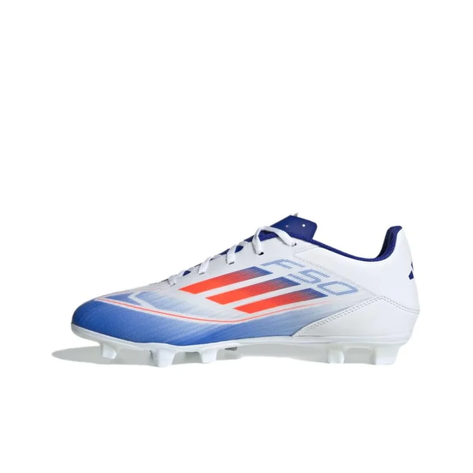 Adidas F50 CLUB HG Hard Ground Artificial Turf Slip Resistant Abrasion Resistant Soccer Shoes Unisex White Blue IE0611