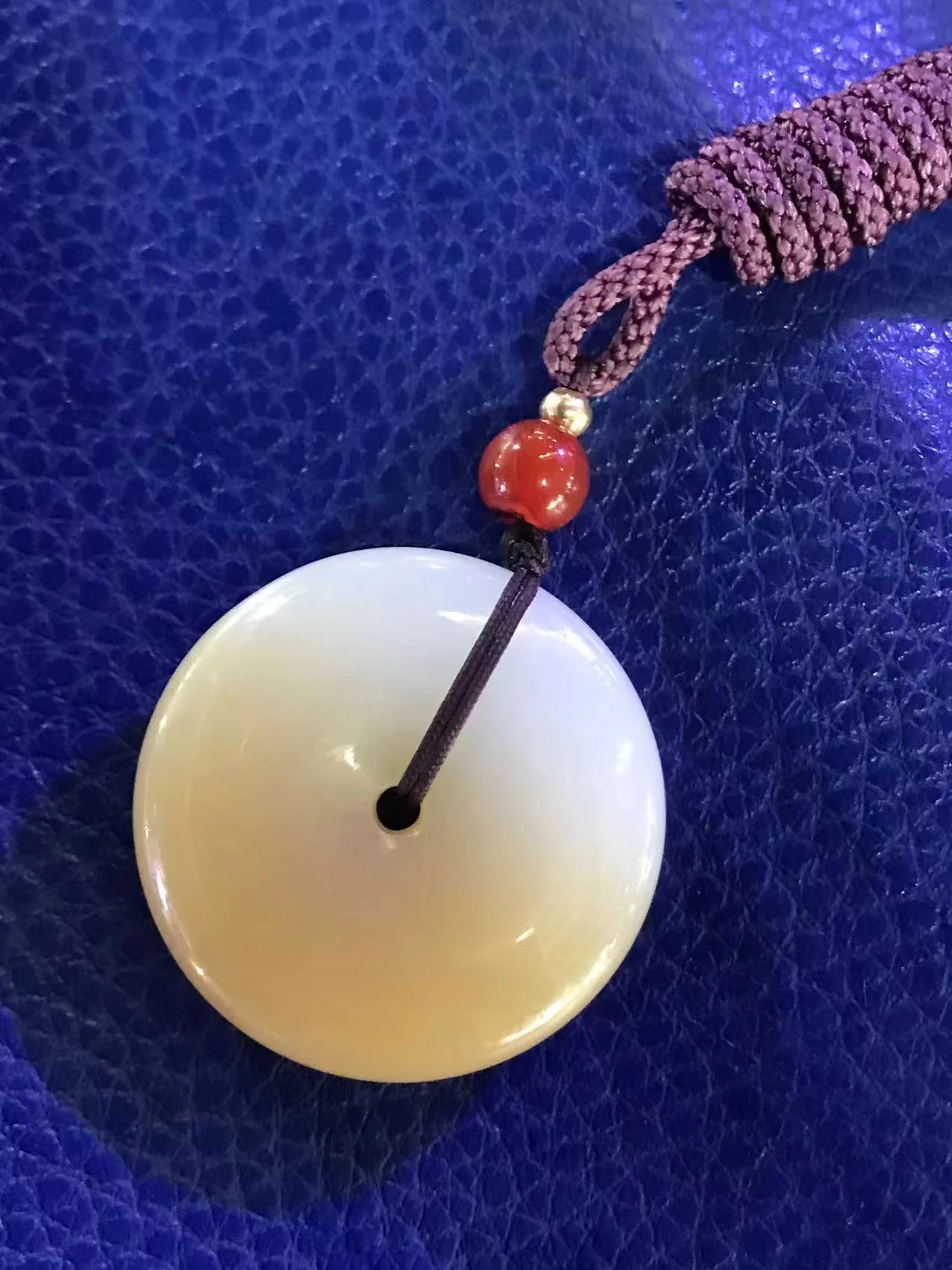 Natural 100% real hetian jade carve safety button pendant Bless peace necklace jewellery fashion for women men lucky gifts