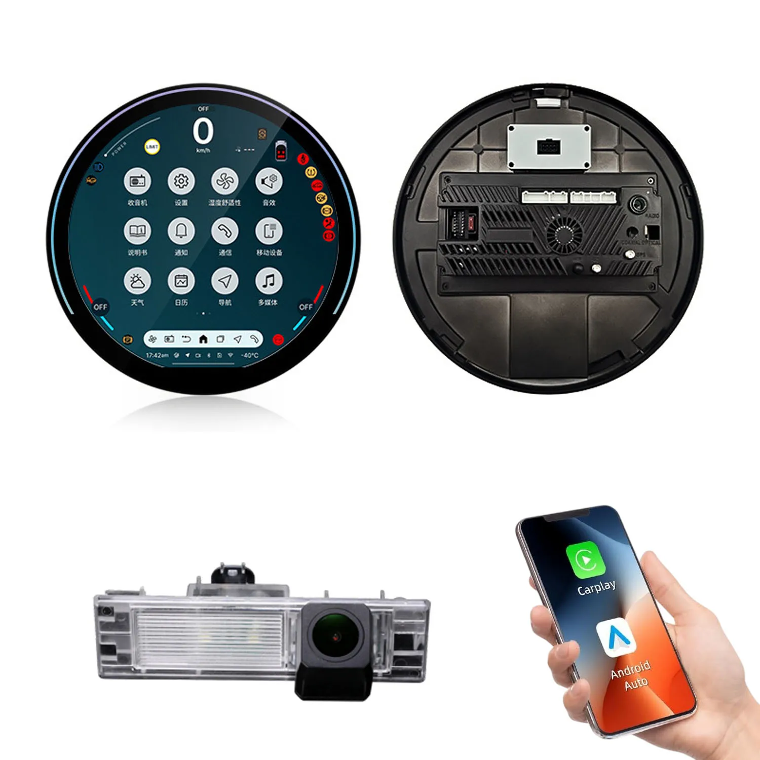Multimedia Carpaly GPS Android Auto Car radio Navigation+HD Reverse camera For BMW Mini Clubman F54 Cooper One John Dual System