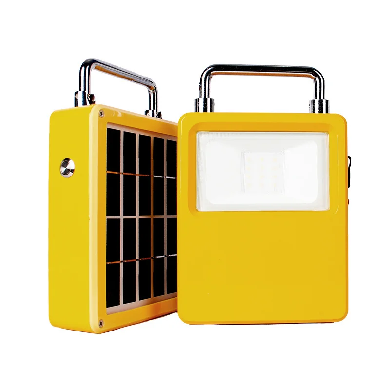 

Multi-Function Solar LED 20W IP65 Aluminum Portable Flood Light Built-in Power Bank USB Output Home Outdoor