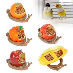 Funny Fruit Shape Bird Parrot Feeder Bowl Cage Pomegranate Food Water Feeding Bowl Container For Crates Cages Pet Supplies