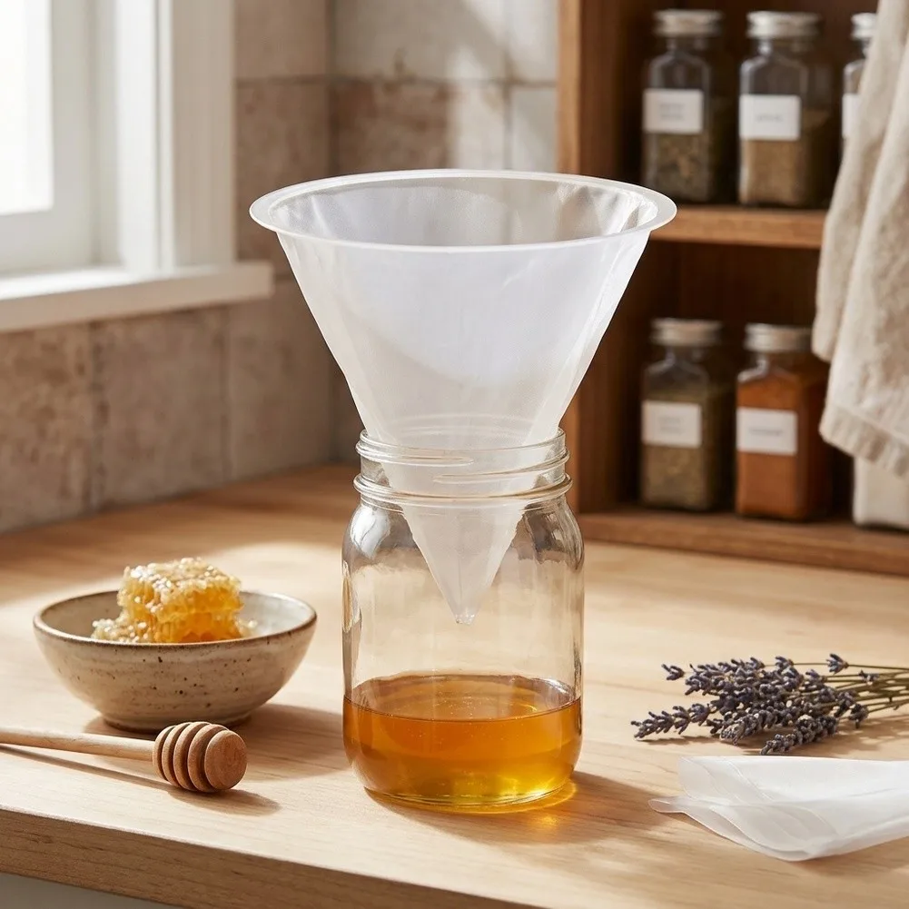 Liquid Filtering Tool Honey Filtration Set 150 Mesh Nylon Fiber Efficient Impurity Removal Smooth And Clean Output