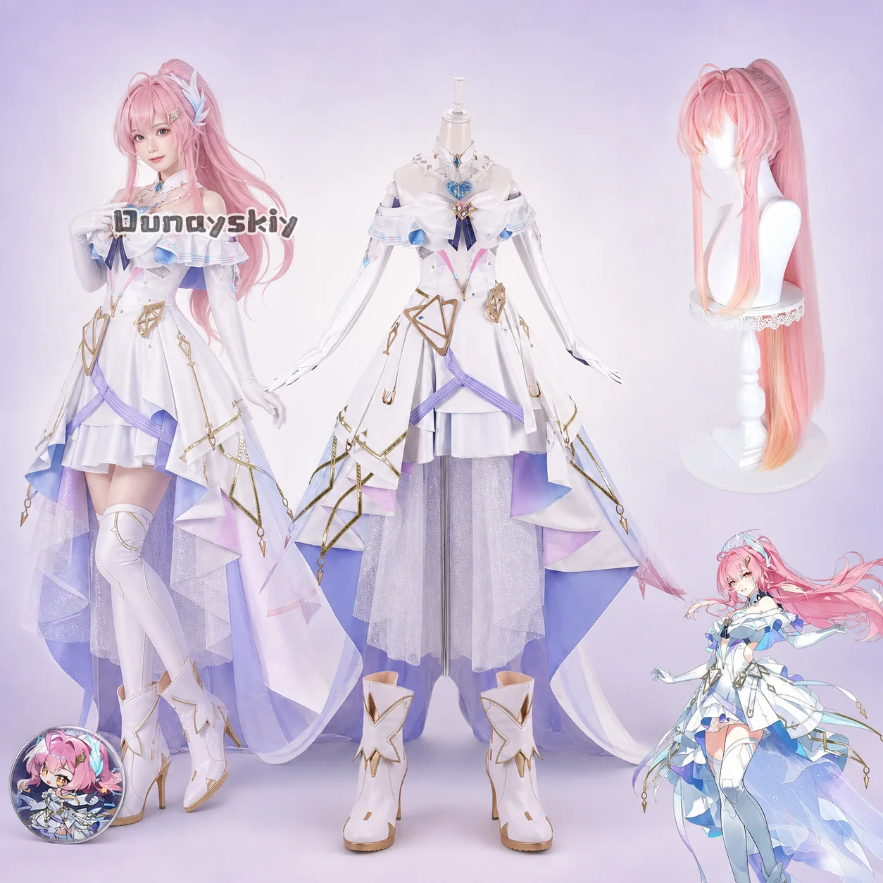 Costume de cosplay Aemeath pour Halloween, concert, Noël, jeu de rôle, fête de carnaval, jeu vidéo Wuthering Waves