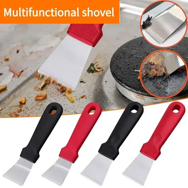 1Pcs Stainless Steel Ice Shovel Convenient Cleaning Sharp Volute Scraper Household Range Hood Decontamination Tools
