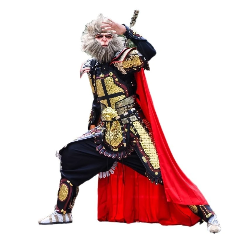 

Wukong cos clothing metal armor hanfu split general belt fish scale armor