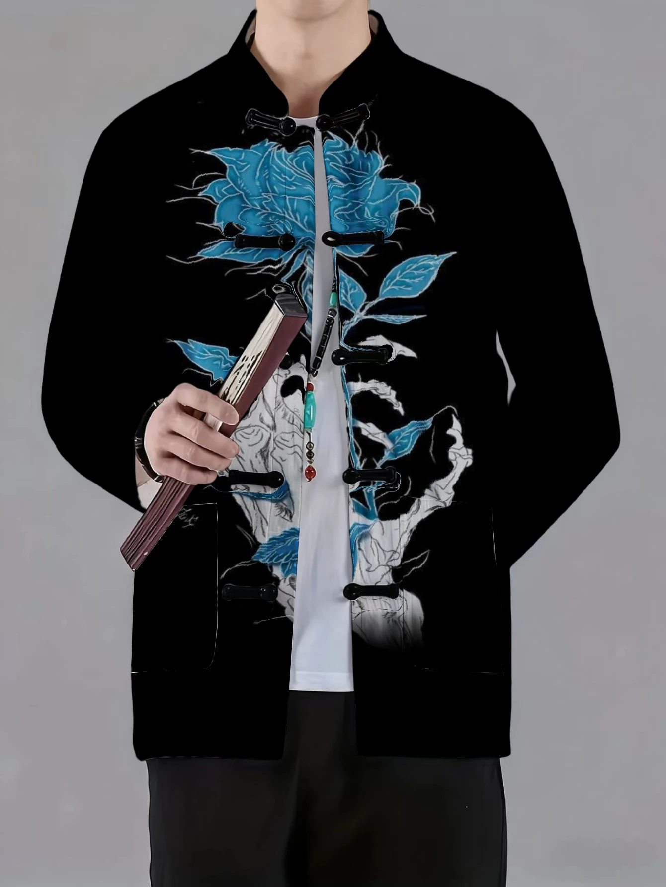 เสื้อแจ็คเก็ตผู้ชายคอจีน ติดกร - Craft And Art Difference บทวิจารณ์และราคา
