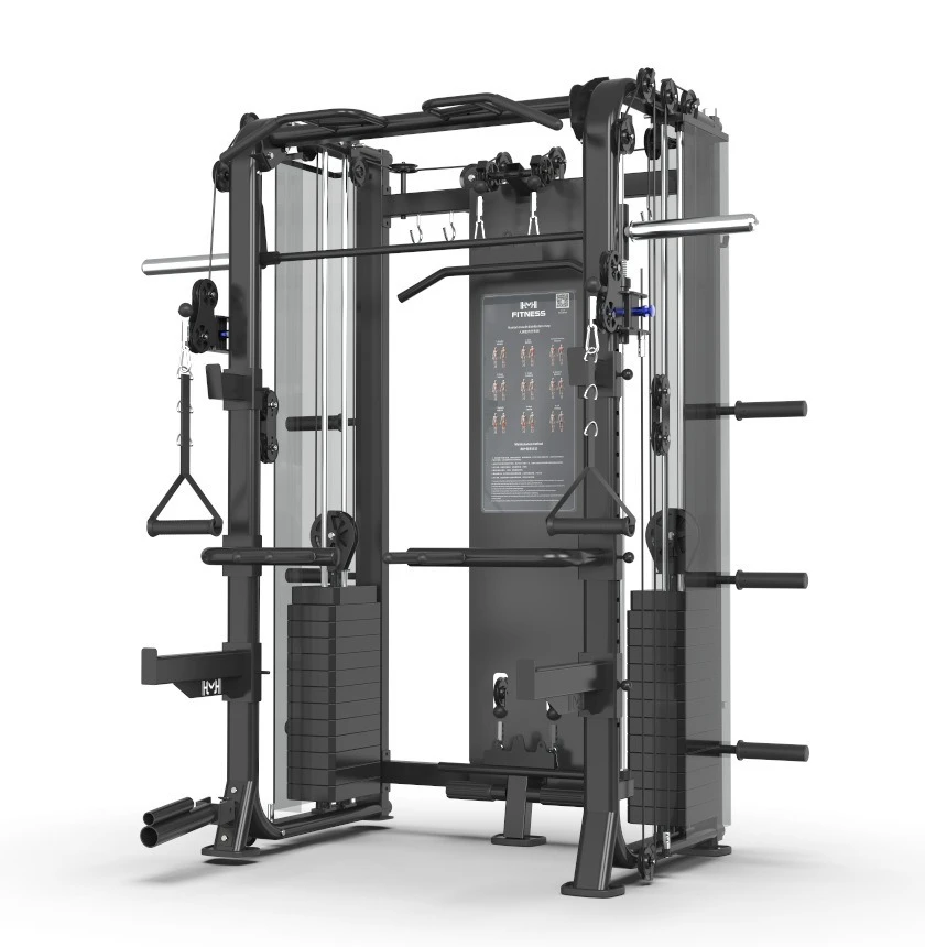 Fitness Equipment Squat Stand Multifunctional Station Cable Crossing Smith Machine with Chest Back Arm Exercise