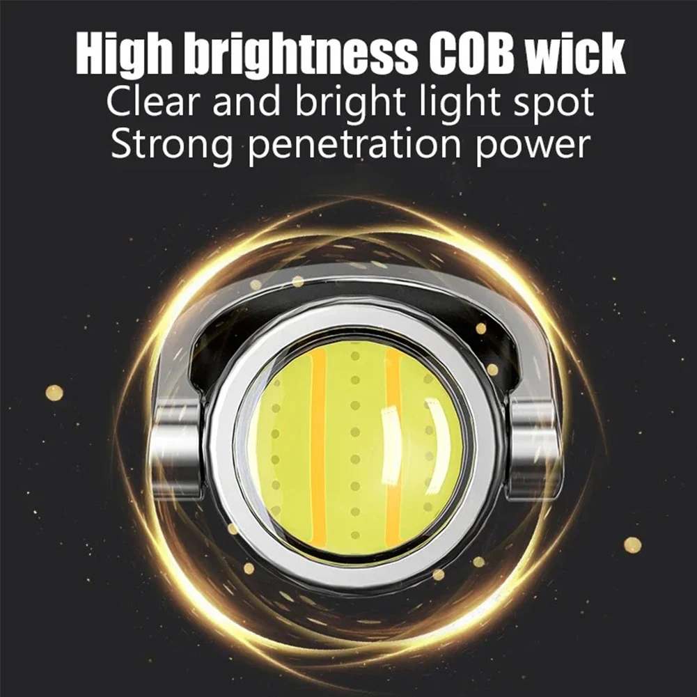 مصباح يدوي صغير جيب مصباح يدوي متعدد الوظائف خفيف الوزن للتخييم من النوع C قابل لإعادة الشحن للتخييم والمشي لمسافات طويلة #2