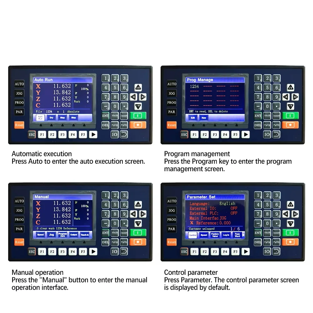 Programmable Offline Motion Controller for CNC Engraving Router 1/2/3/4 Axis 150KHZ Control Servo Stepper Motor with RS485 TC55V