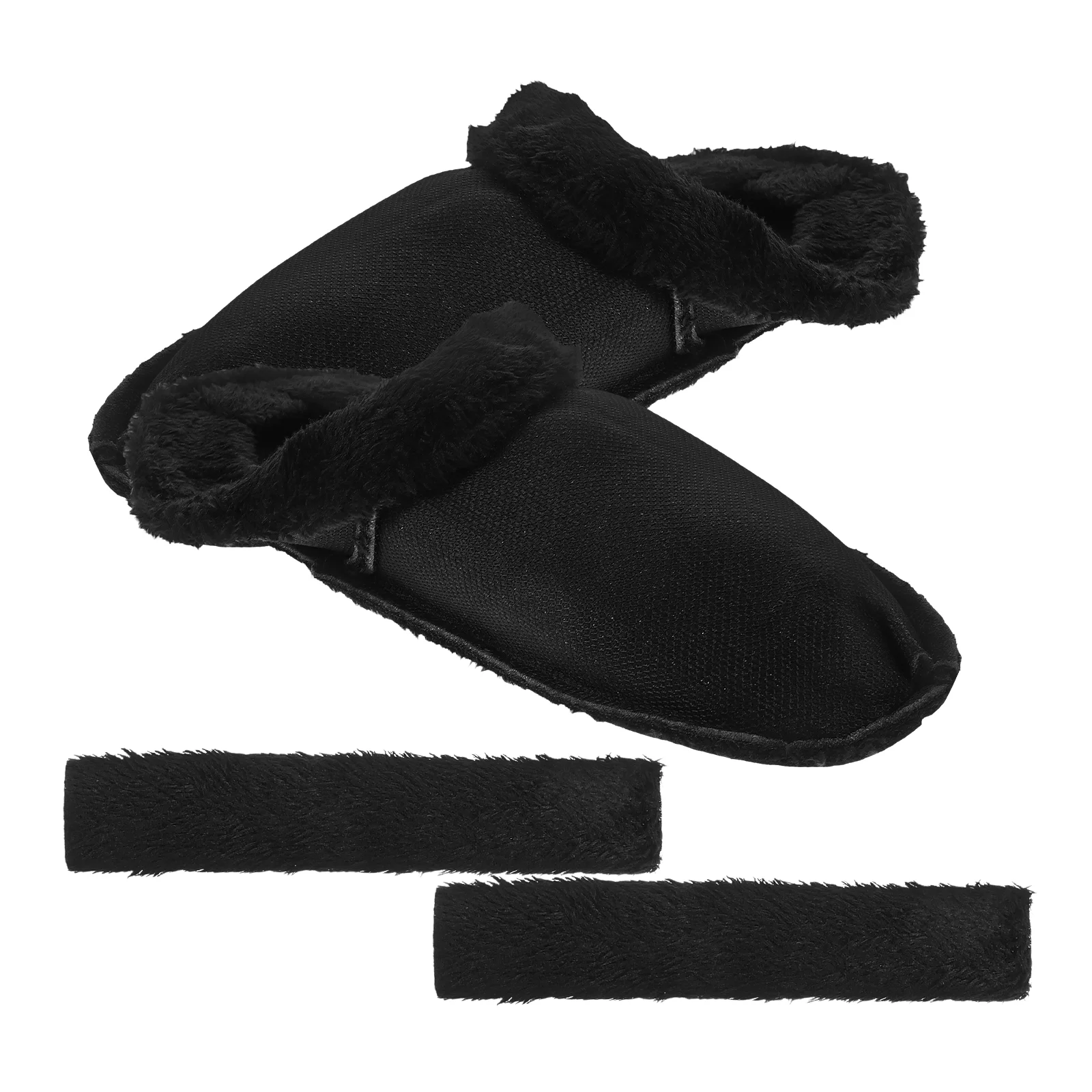 

Men Sneakers Thermal Cover Heel Protectors Shoe Pads Inserts Liner Shoes Insoles Lining Black Plush Clogs Man