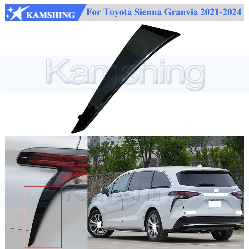 

Kamshing Rear Taillight Taillamp Decorative Strip Trim For Toyota Sienna Granvia 2021-2024 Taillight Taillamp Trim Cover