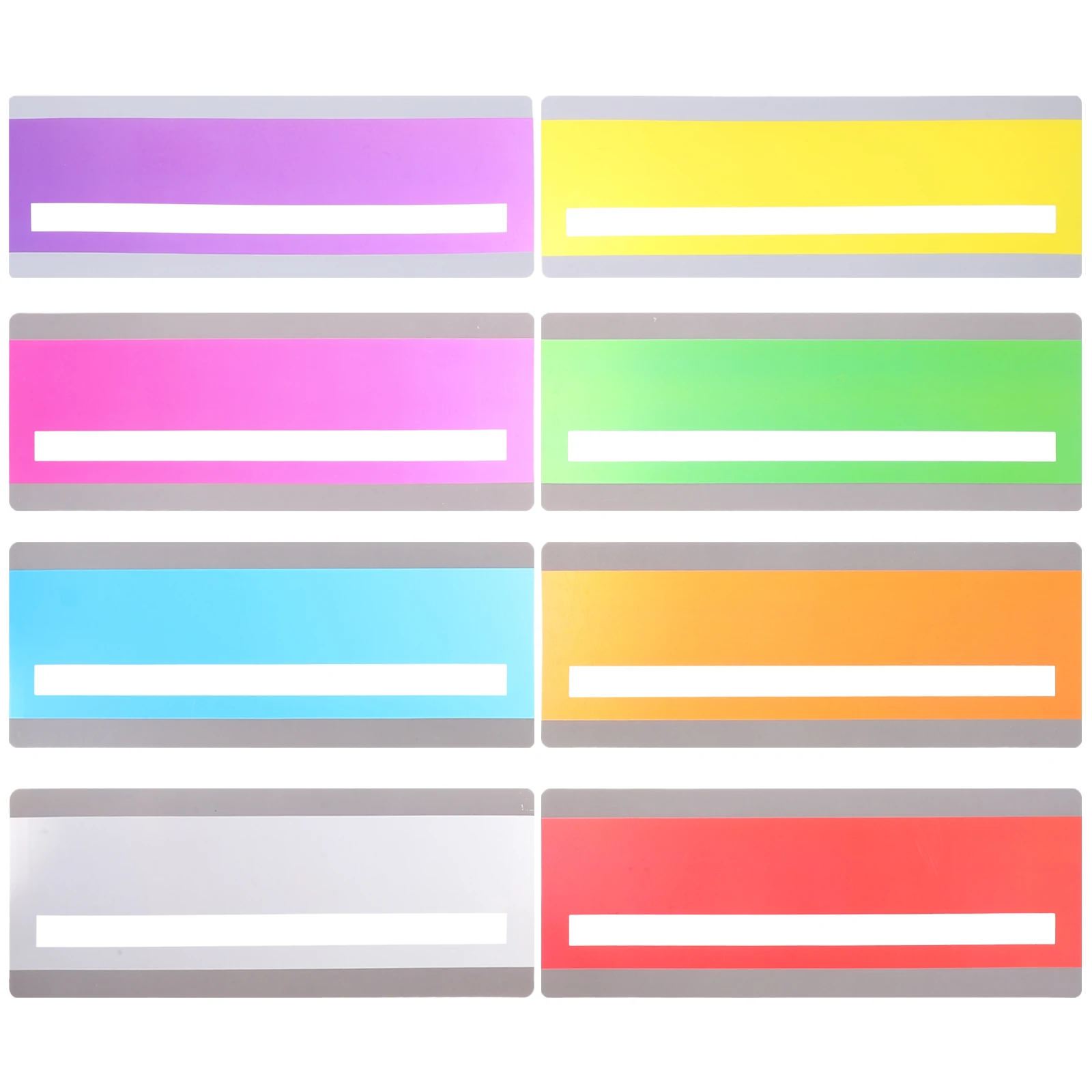8 Pcs Reading Guide Strips Colorful Bookmarks for Students Lightweight PET Portable Bookmark Tracking Ruler Highlight Guided
