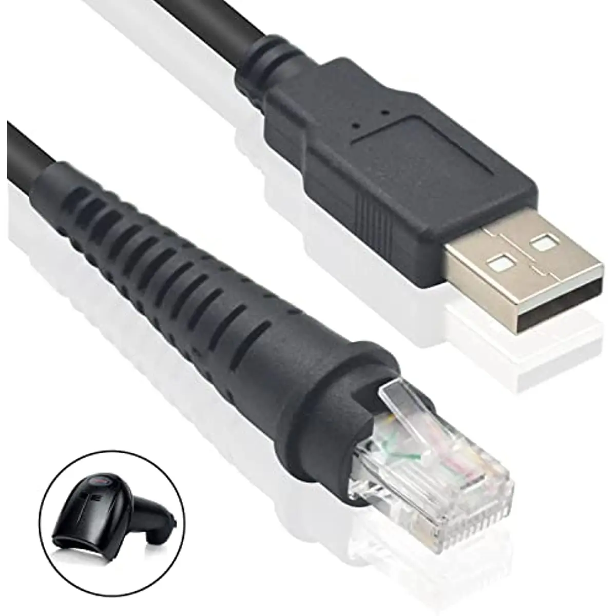 2m/6.5ft Barcode Scanner USB Cable Compatible with Honeywell 1900G-HD 1900G-SR 1902G-HD 1300G 1400G 1202G 1900G 1250G 1200G