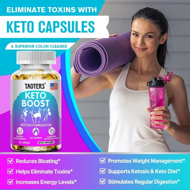 Keto Capsules - Garcinia Cambogia + Apple Cider Vinegar Helps with Weight Management, Cleansing, Detoxification and Metabolism