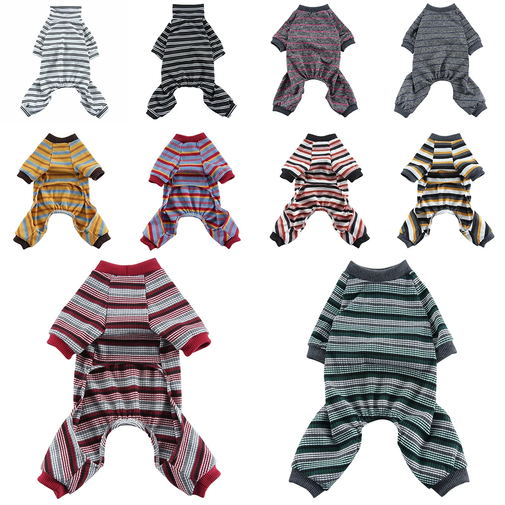 2023 Dog Pajamas Dog Summer Breathable Cotton Clothing Casual Dog Clothes Bodysuit Suspender Chihuahua Yorkshire Puppy Clothes