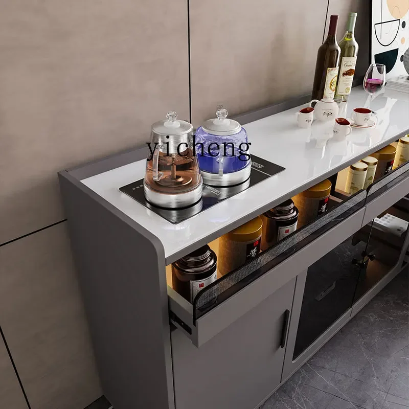 

ZZ Desktop tea bar machine with household integrated cabinet, side cabinet, small desktop automatic water filling