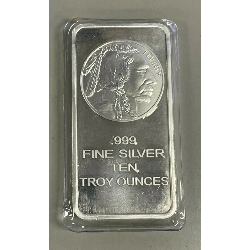 

10 oz .999 Fine Silver Commemorative Coin - Buffalo Design Collectible for Memorial & Decor