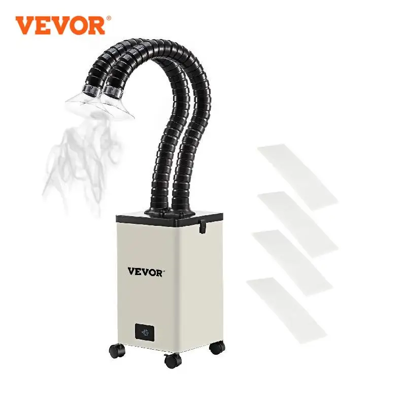 VEVOR 80W 150W Fume Extractor Pure Air Purifier 3 Stage Filters 3 Speed Solder iron Harmful Smoke Absorber for Welding Repair