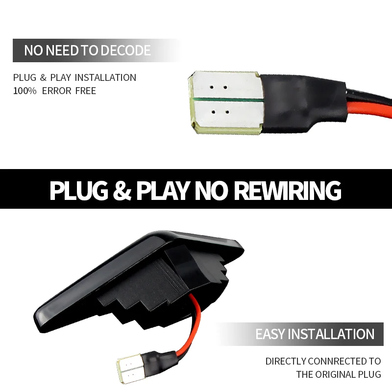 2 قطعة ديناميكية وامض LED أضواء العلامات الجانبية بدوره مصباح إشارة لفورد فوكس MK I 98-04 مونديو MK III 00-07 OEM # :1063835 1065645 #3