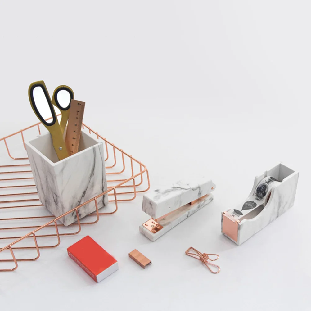 

Marble Pattern Tape Cutter Abs Plastic Household Sticker Dispenser Office Supply Professional Portable Washi Tape Holder