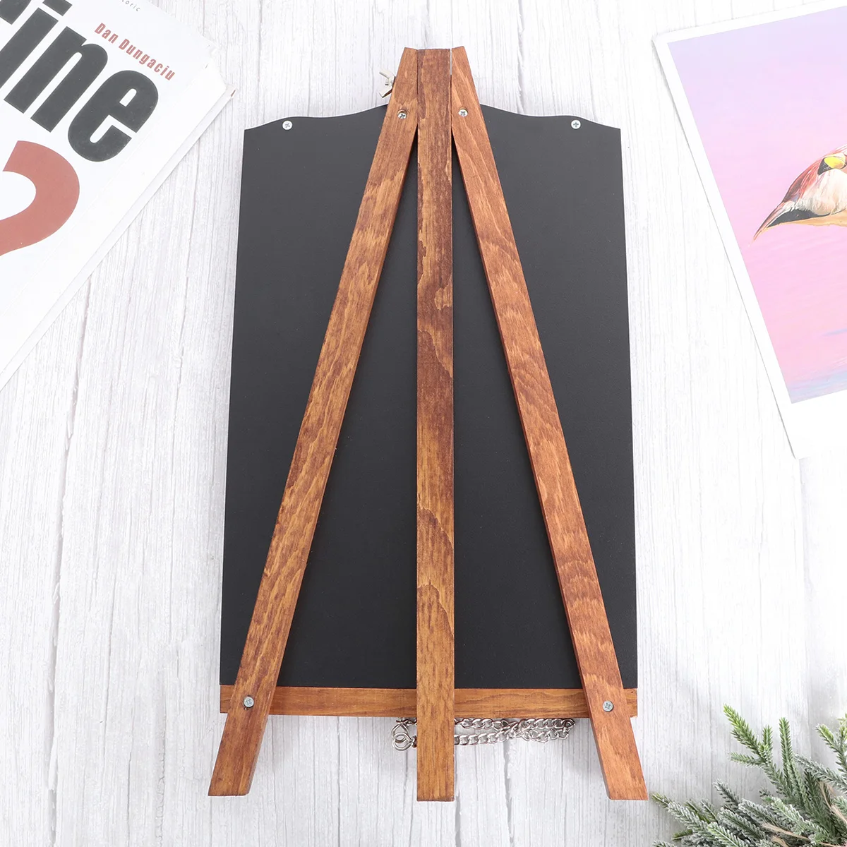 

Creative Wooden Mini Chalkboards Desktop Standing Advertising Message Board Erasable Blackboard For Wedding Crafts Party