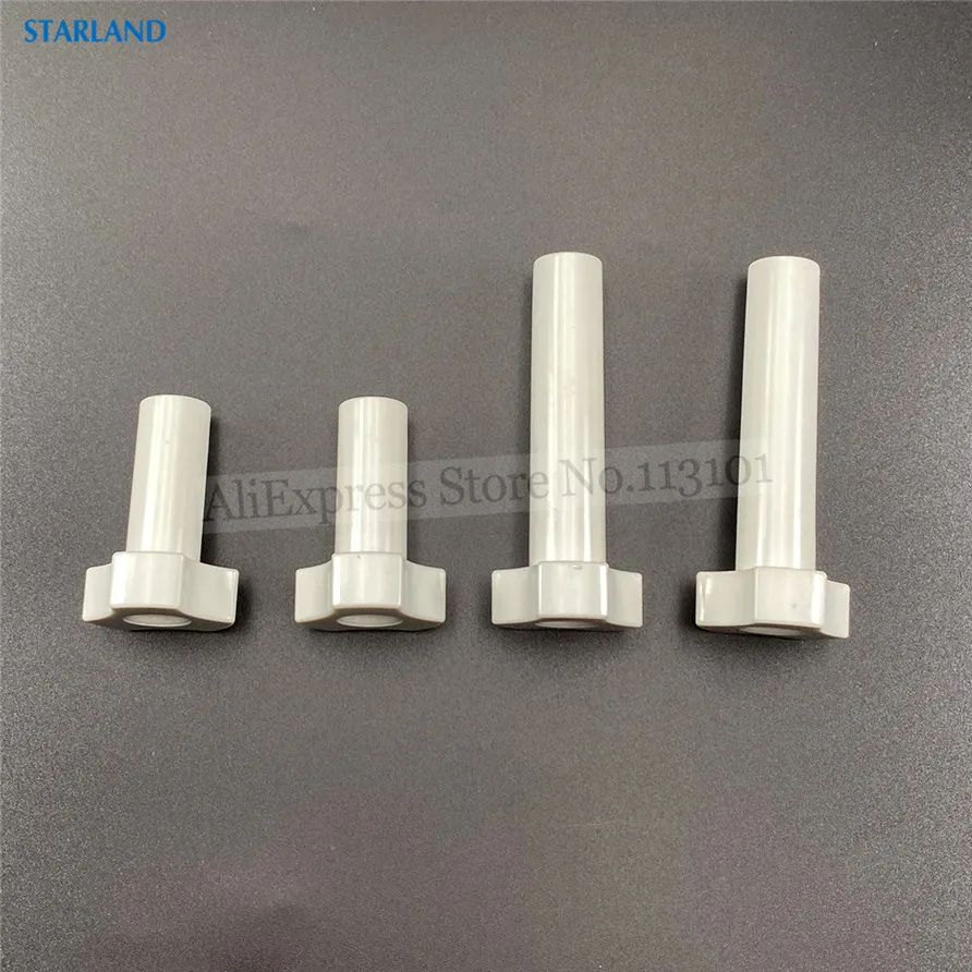 قطع غيار المسمار المكسرات اللون الأبيض لآلة الآيس كريم لينة ، 2 قصيرة و 2 مسامير الربط طويلة ، M8 استبدال نوع ، 4 في 1