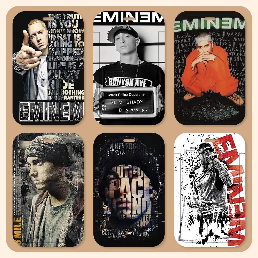 

Держатель для ID-карты Эминема с ремешком на шею, подвеска, держатель для бейджа, шнурок-брелок, чехол для рабочего пропуска, подарок