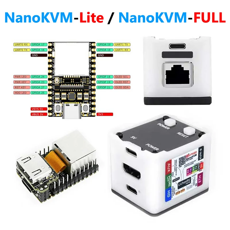 Sipeed NanoKVM Based on LicheeRV Nano RISC-V Remote OS Control Manager Install / Remote Power Control / Remote Desktop Server