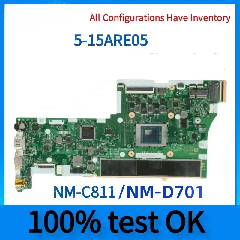 NM-C811 NM-D701.For Lenovo ideapad 5-15ARE05 5-15ALC05 Laptop Motherboard.With R5 4500 4600U CPU . RAM 8G 100% test work