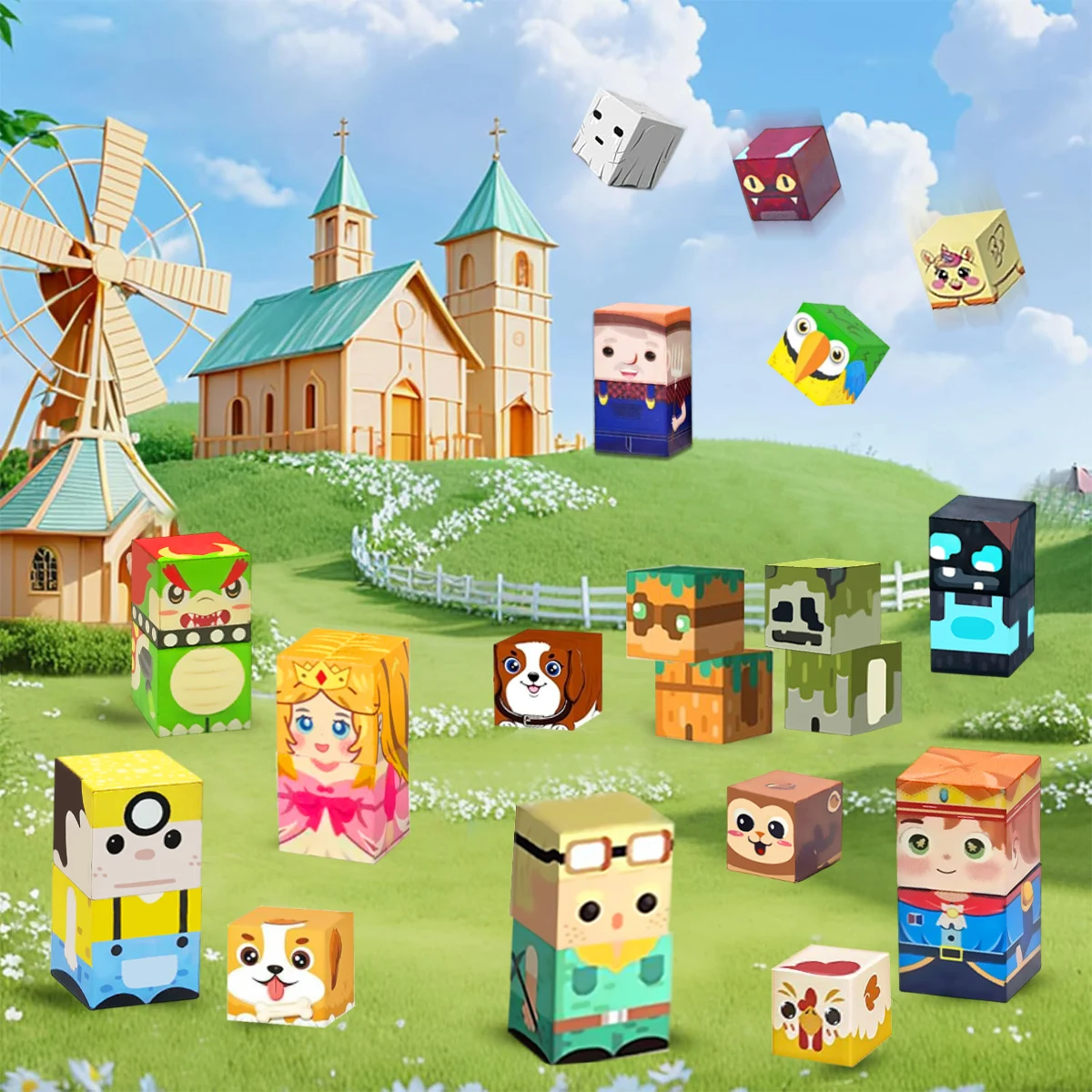 Magnetic Building Blocks Toys Characters Animals with Magnet Construction Toys STEM Sensory Gift For Kids Boys Girls 16/36PCS