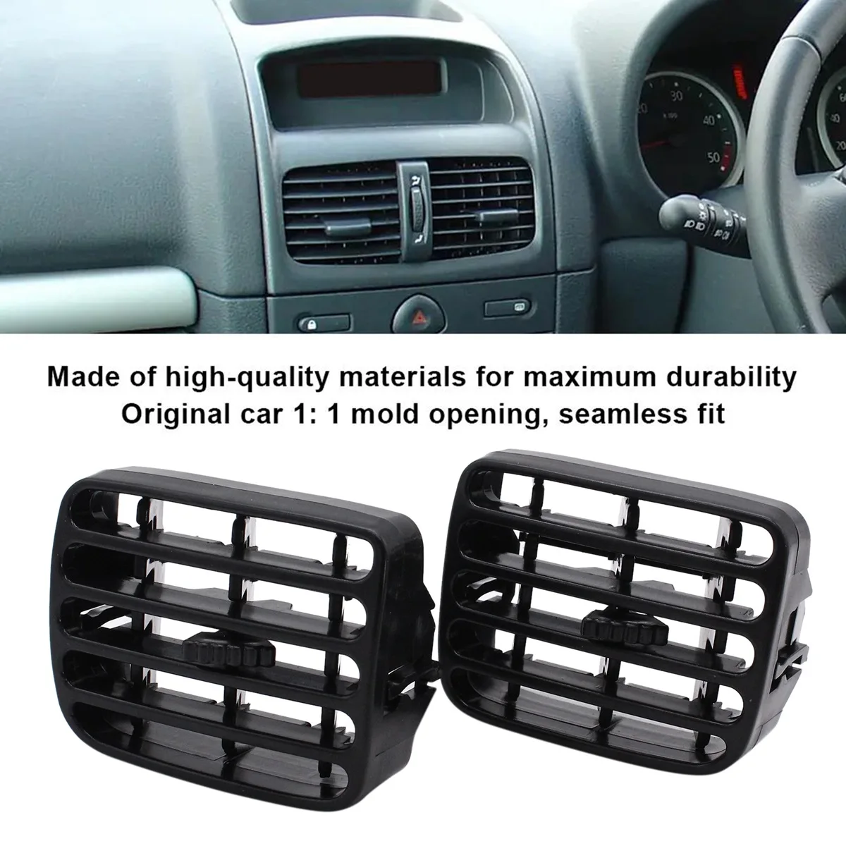 1Pair Car Center Console Air Vent for Renault Clio II 1998-2001/THALIA I 2001-2006 Air Jet Intake Grille 7702258375