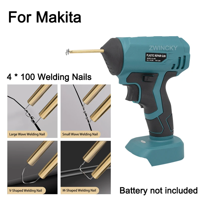 Kabellose Kunststoffschweißmaschine Heißheftgerät für Makita/Dewalt/Bosch/Milwaukee/Black&Decker 18V Li-Ionen-Akku Reparaturwerkzeuge – Detail 8