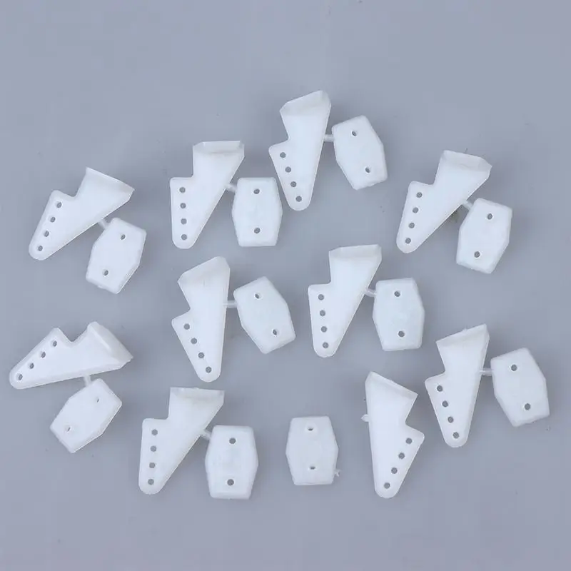 10 مجموعات/وحدة مع مسامير دبوس قرون 18x26 4 حفرة L18xW13xH26 RC أجزاء الطائرات الطائرات الكهربائية رغوة Aeromodelling