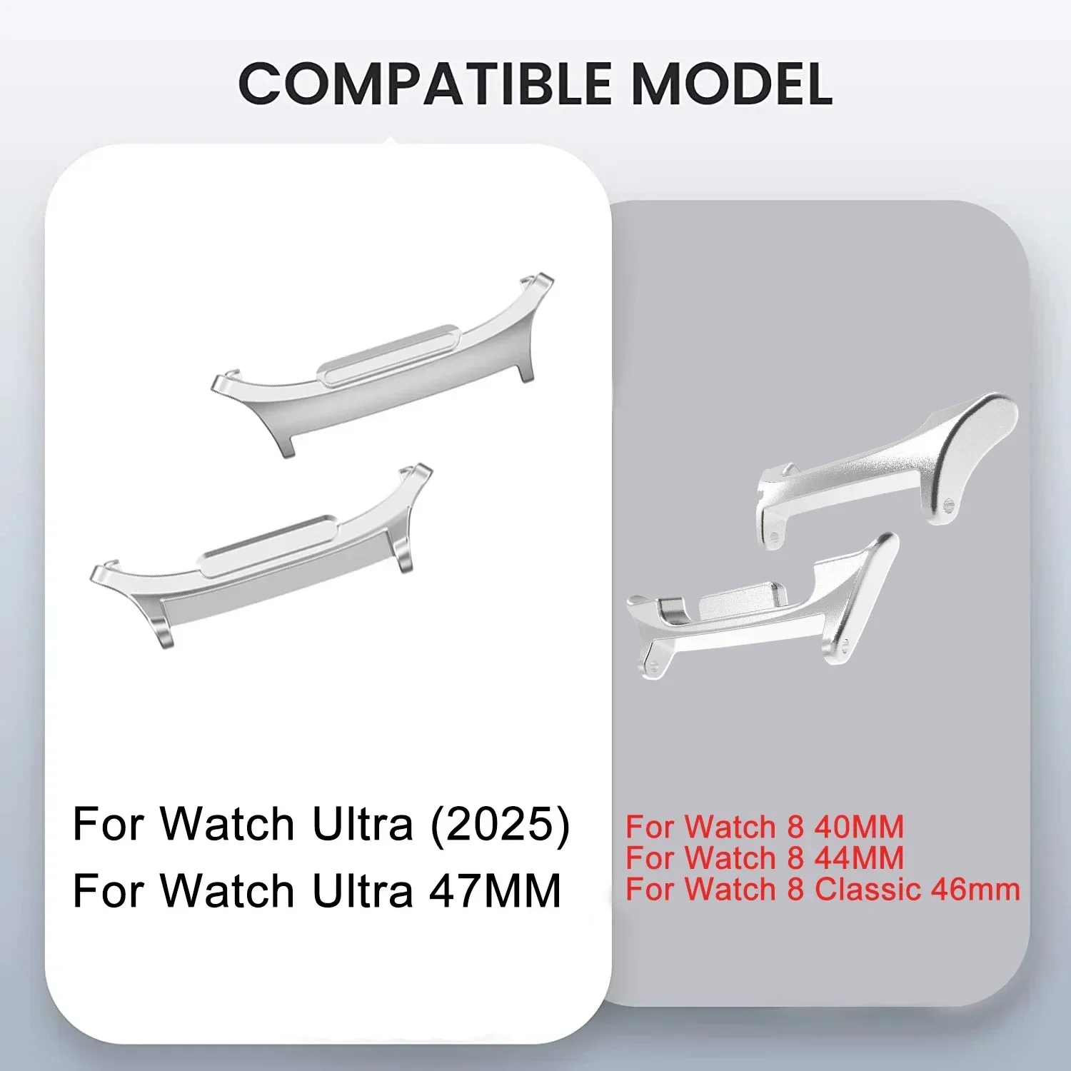 Cinturino in metallo per Galaxy Watch 8/8 Bracciale classico senza spazi vuoti per Samsung Galaxy Watch Ultra2025 Accessori per cinturini Correa