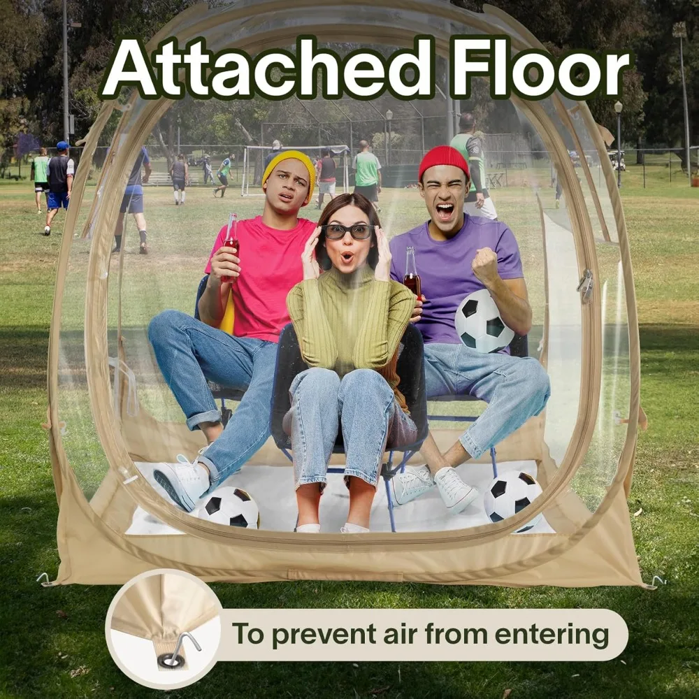 خيمة رياضية لجميع الأحوال الجوية من EighteenTek: مأوى خارجي فوري مع أرضية مرفقة للتخييم والرياضة
