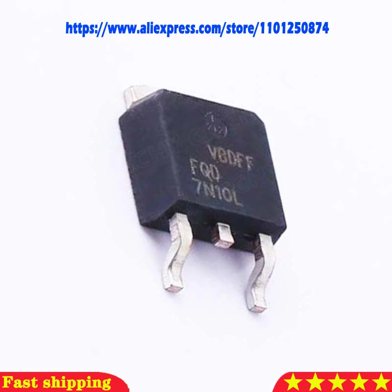 10Pcs FQD7N10L   FQD7N10LTM  FQD7N10 SOT  TO-252