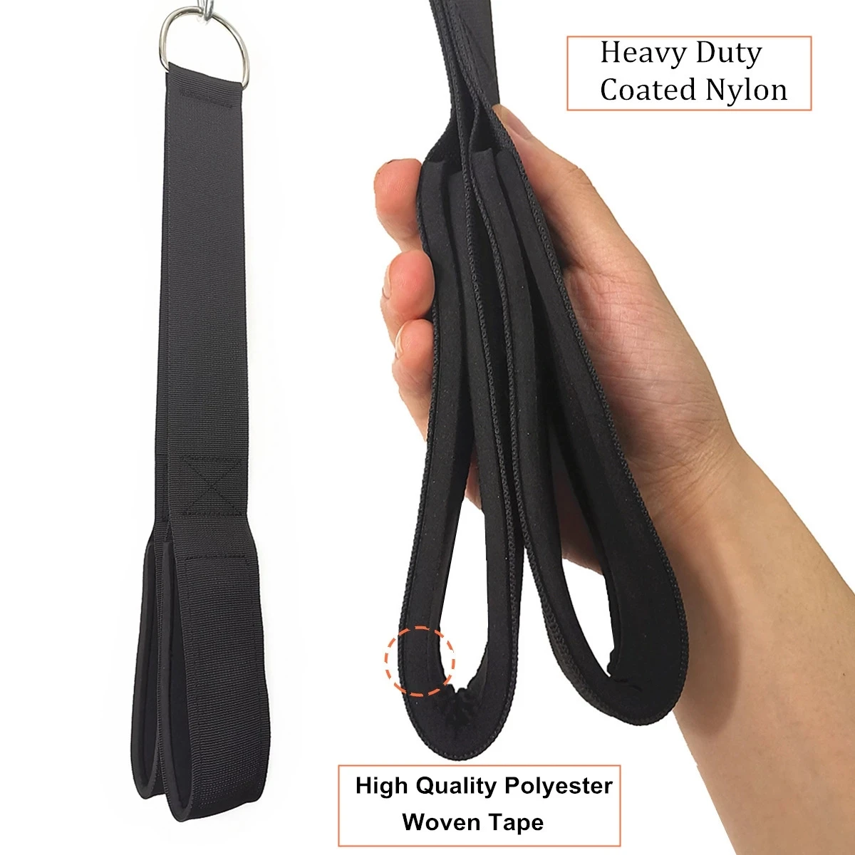 Cuerda de tríceps y correa Abdominal para Fitness, accesorio de Cable extraíble para levantamiento de pesas, entrenamiento de fuerza de Culturismo