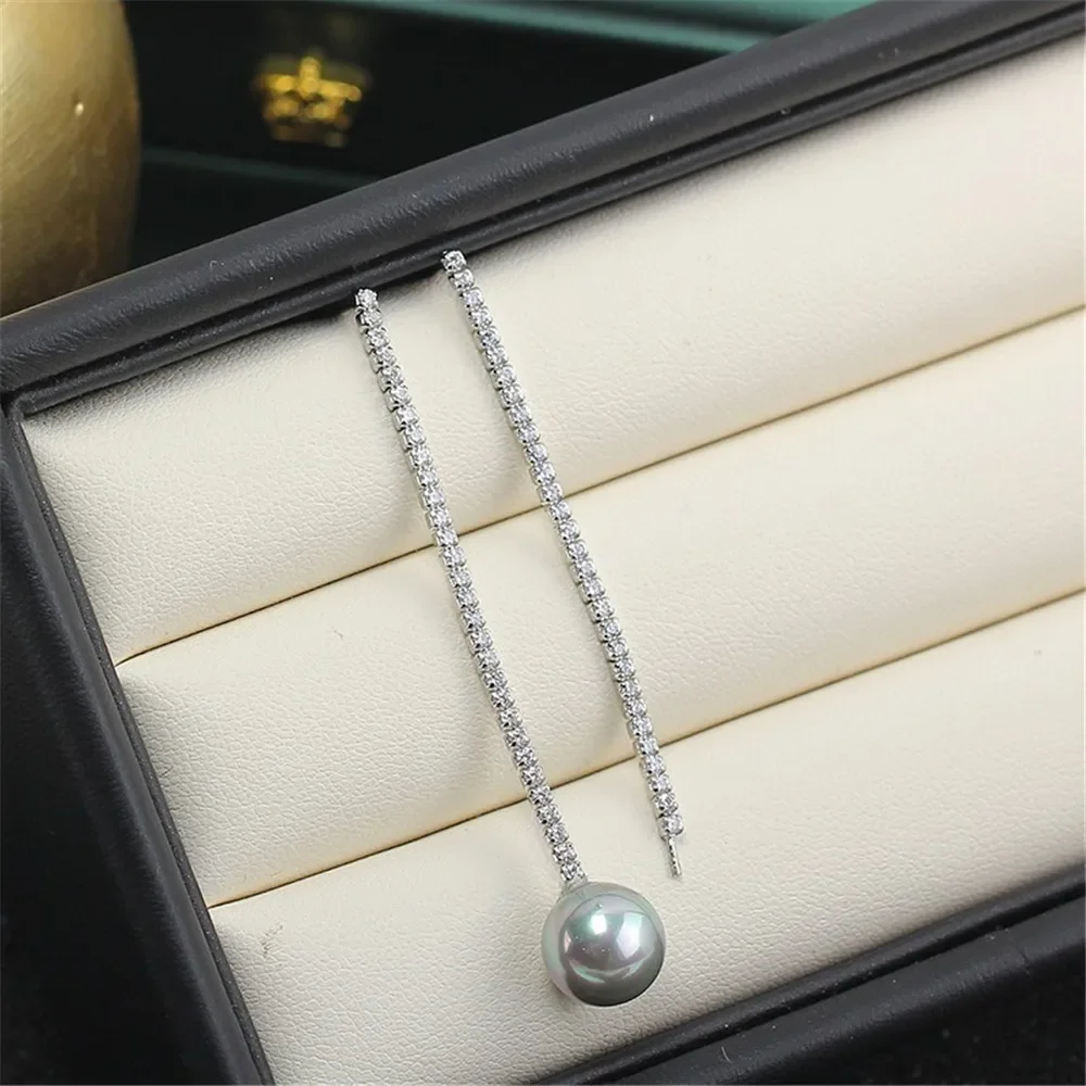 

S925 Sterling Silver Pearl Earring Settings DIY Jewelry Making Supplies Blank Earring Posts for Handcrafted Accessories No Pearl