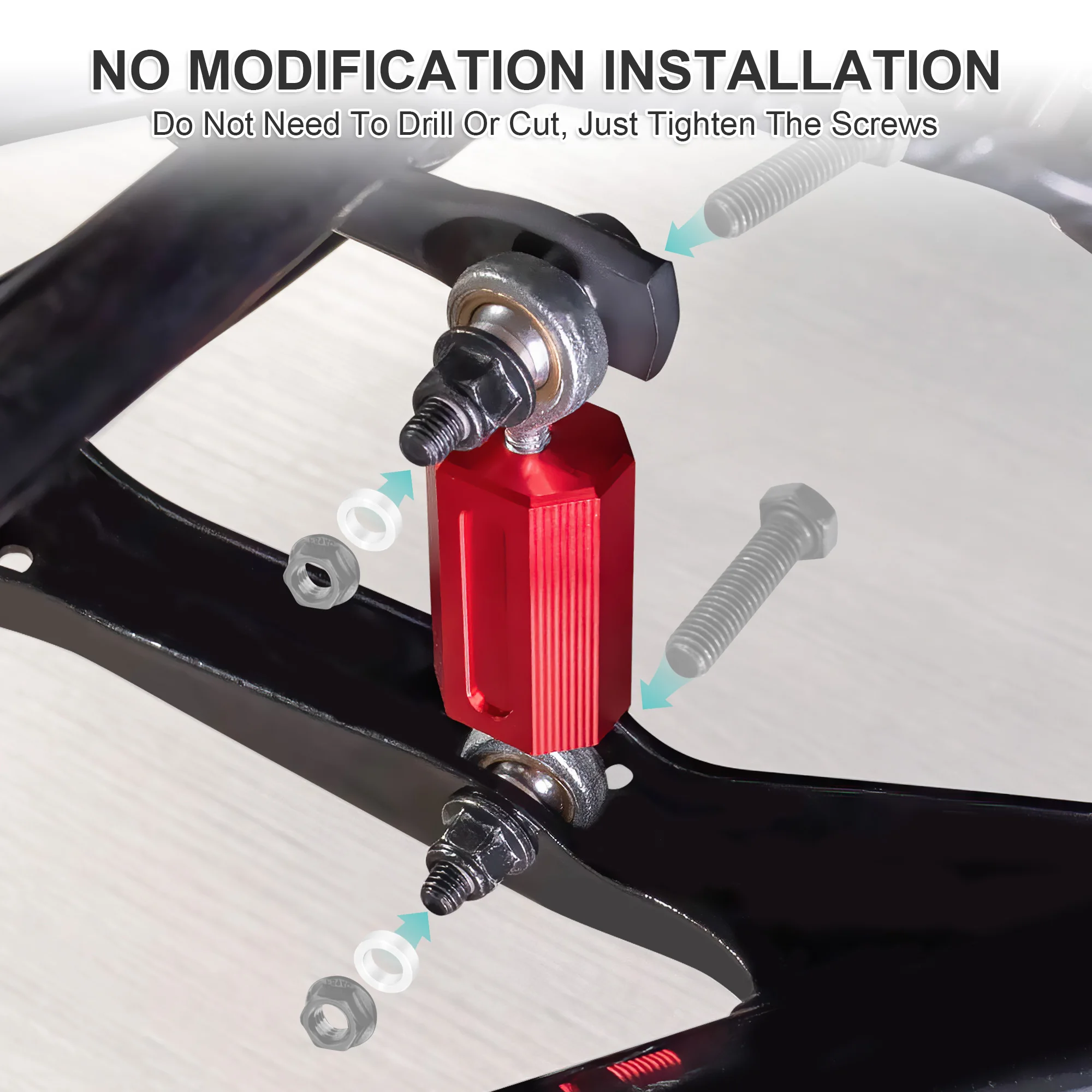 External Connecting Rod Aluminum Sway Bar End Links Heim Joint Set 6mm Motorcycle Accessories for Can-Am Ryker All Modles