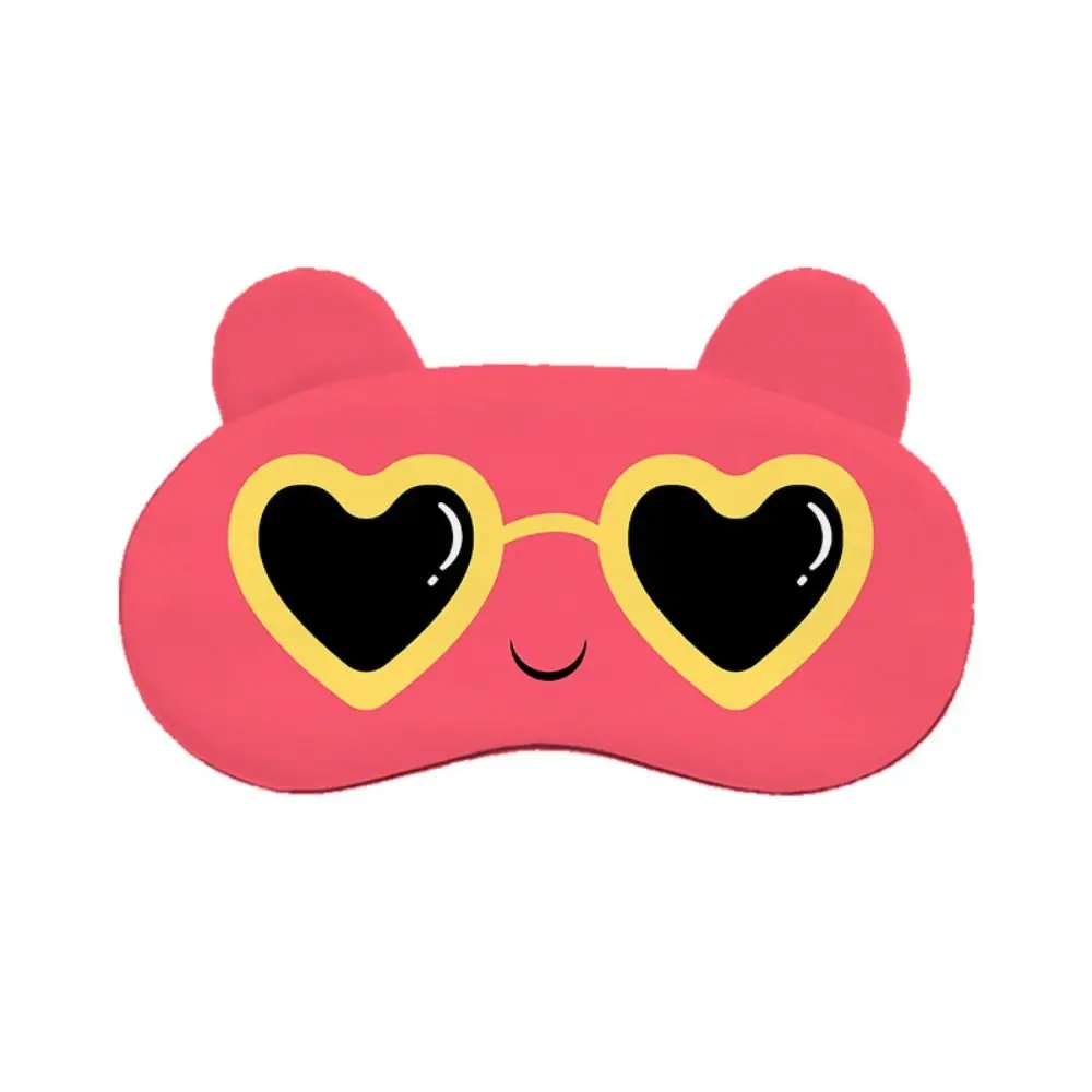 Gift Cartoon Eyes Eye Mask Breathable Animal Ear Sleeping Eyeshade Soft Healthy Sleeping Eyepatch Nap Travel Supplies