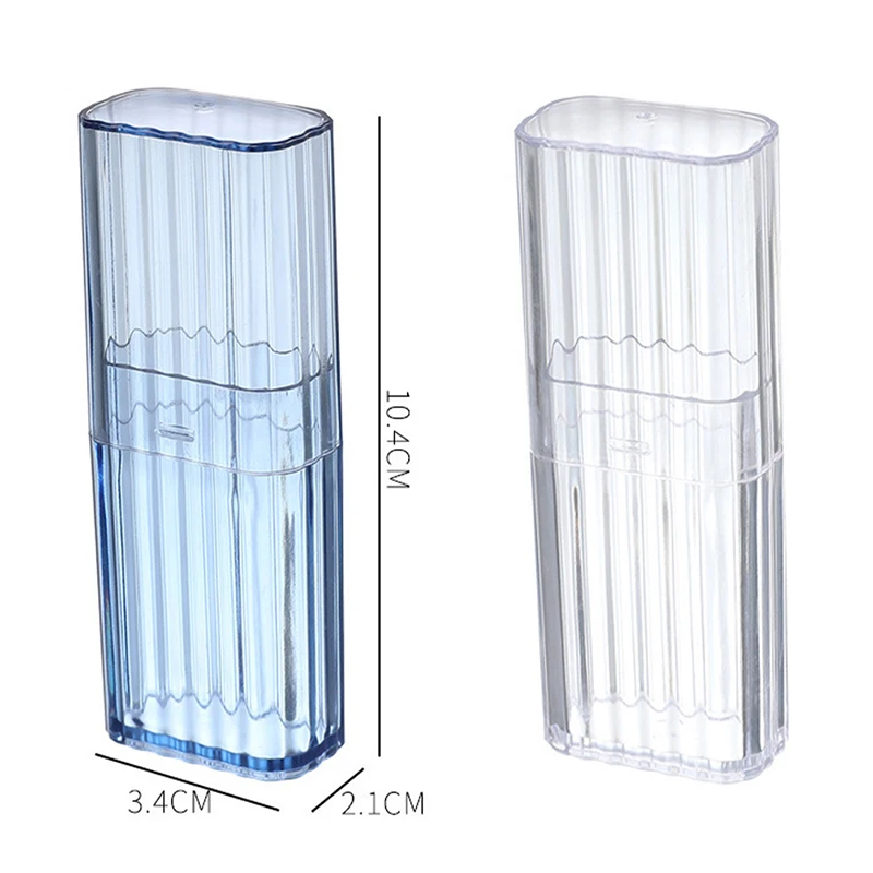 Portable Transparent Storage Box Travel Toothpick Cotton Swab Box Simple Small Object Band-aid Classification Finishing Box